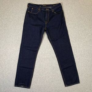 J Crew mercantile straight jeans mens 33x31 dark wash 5 pocket zip fly